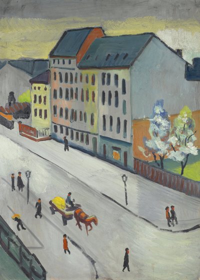 La nostra strada in grigio da August Macke