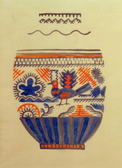 Vaso con uccello I da August Macke