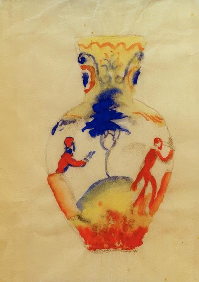 Vaso con due figure da August Macke