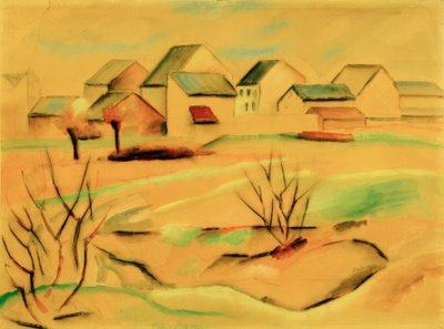 Case di periferia da August Macke
