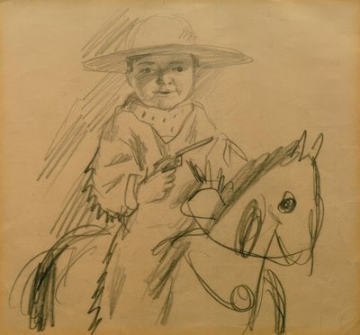 Walter come cowboy da August Macke