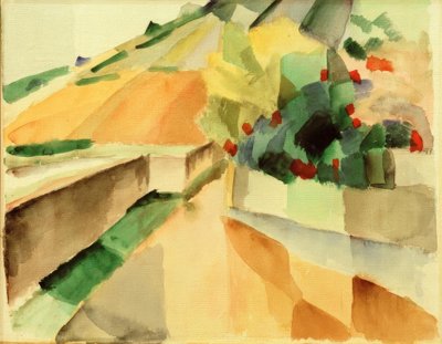 Vigneti sul lago di Murten da August Macke