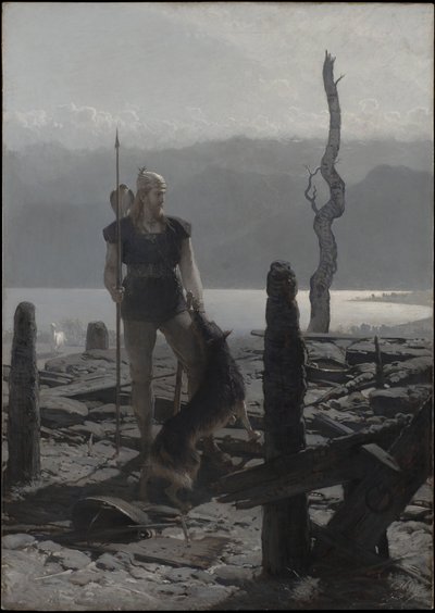 Il ritorno di Frithiof (tratto dalla “Saga di Frithiof”) da August Malmström