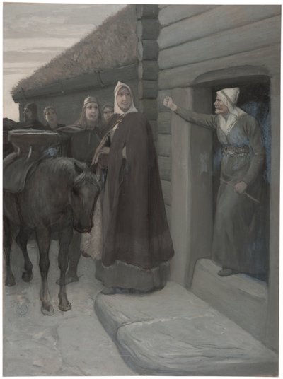 Illustrazione per la “Saga di Njal” da August Malmström