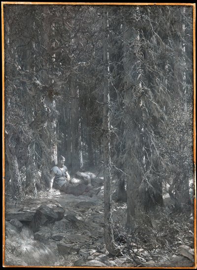 La tentazione di Frithiof (tratta dalla saga di Frithiof) da August Malmström