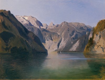 Vista sul Königssee da August Schaeffer von Wienwald