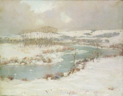 Un Ruscello in Inverno da August Vincent Tack