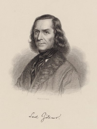 Ritratto del compositore Carl Friedrich Zöllner 1800-1860, c. 1850 da August Weger