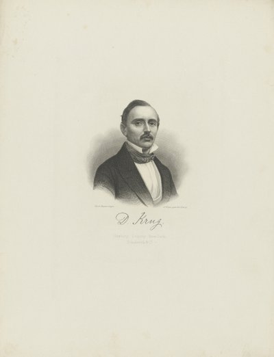 Ritratto del pianista e compositore Diederich Krug 1821-1880, c. 1850 da August Weger