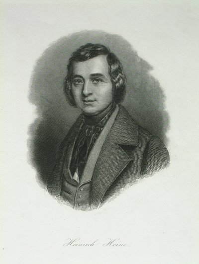 Ritratto del poeta Heinrich Heine da August Weger