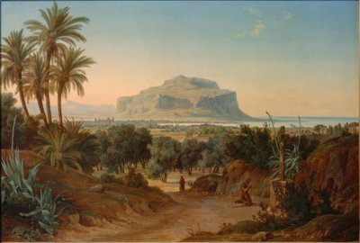 Vista su Palermo e Monte Pellegrino da August Wilhelm Julius Ahlborn