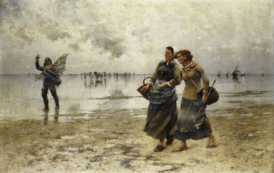 Bassa marea da August Wilhelm Nikolaus Hagborg