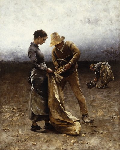 I raccoglitori di patate da August Wilhelm Nikolaus Hagborg
