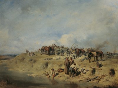 Bivacco di soldati russi da August von Pettenkofen