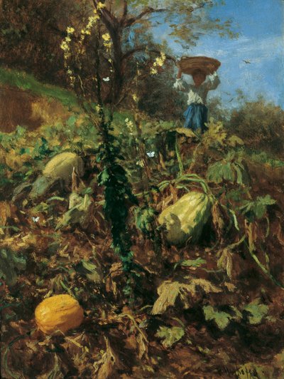 Il giardino delle zucche da August von Pettenkofen