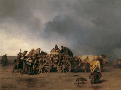 Il trasporto dei feriti I da August von Pettenkofen