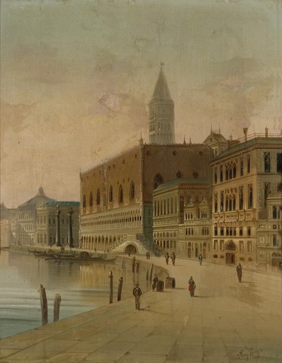 Riva dei Schiavoni Venezia da August von Siegen