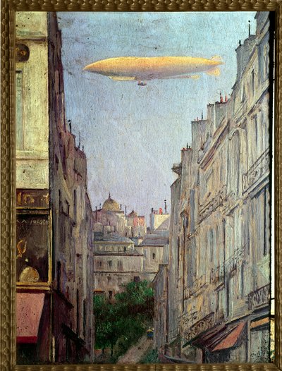 Il dirigibile repubblica su Parigi nel 1909 da Auguste Alexandre Hirsch