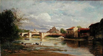 Ponte con anatre da Auguste Allonge