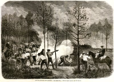 Il grande incendio delle Landes, il controfuoco da Auguste Andre Lancon