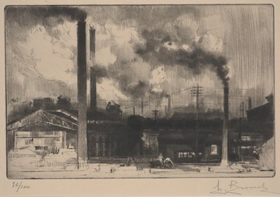Alle opere di Creusot - le acciaierie da Auguste Brouet