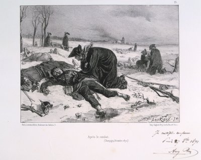 Dopo la battaglia di Champigny, Guerra franco-prussiana, 1870 1871 da Auguste Bry