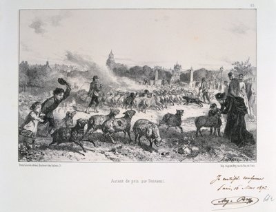 Autant de pris de lennemi, Guerra franco-prussiana, 1870 da Auguste Bry