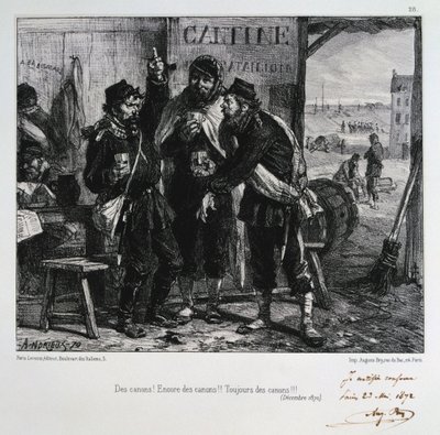 Des canons! Encore des canons!! Toujours des canons!!! Assedio di Parigi, dicembre 1870 1872 da Auguste Bry