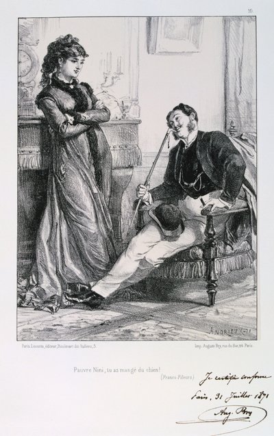 Pauvre Nini, tu as mangé du chien!, Assedio di Parigi da Auguste Bry