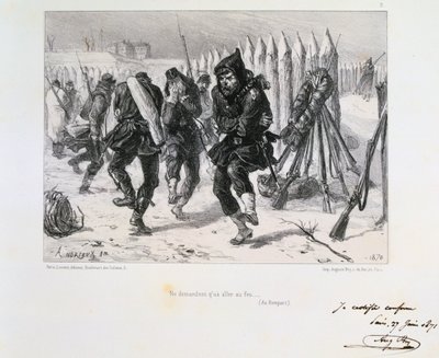 Assedio di Parigi, Guerra Franco-Prussiana, 1870-1871 da Auguste Bry