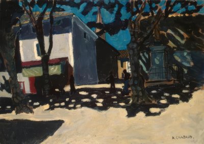 Paesaggio del villaggio da Auguste Chabaud
