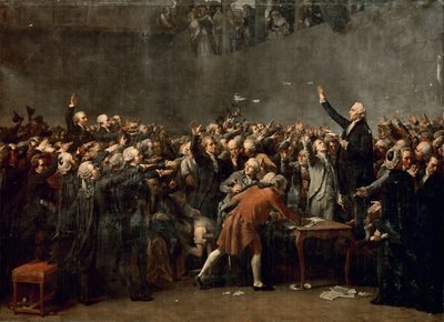 Il giuramento della Pallacorda del 20 giugno 1789 da Louis Charles Auguste Couder