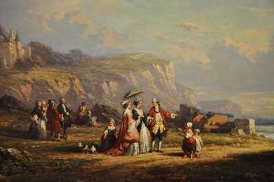 Promenade sur la grève, dettaglio da Auguste Delacroix