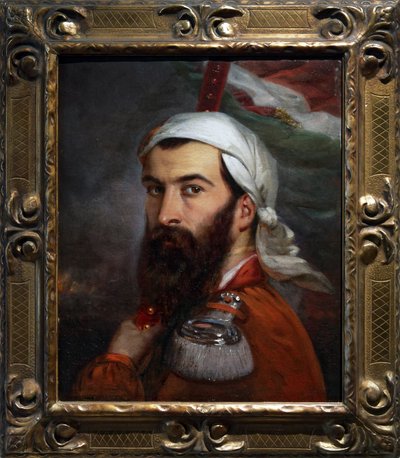 Giuseppe Garibaldi dopo la battaglia di Morazzone del 5 agosto 1848 da Auguste Estienne