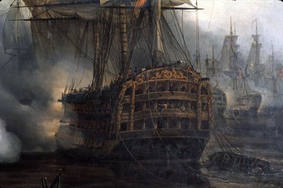 Battaglia di Trafalgar (dettaglio) da Auguste Etienne Francois Mayer
