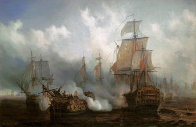Il Redoutable nella Battaglia di Trafalgar, 21 ottobre da Auguste Etienne Francois Mayer