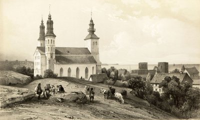 Chiesa di Santa Maria a Wisby da Auguste Etienne Francois Mayer