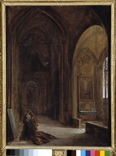 Interno di chiesa da Auguste Forbin