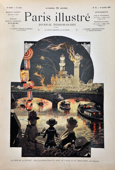 La festa del 14 luglio da Auguste Francois Gorguet