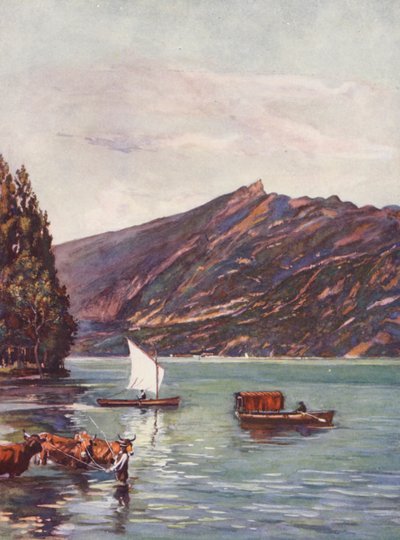 Francia: Il Lago del Bourget da Auguste Gerardin