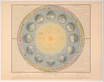 Planisfero n. 3, pub. 1839 da Auguste Henri Dufour
