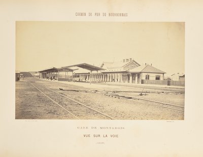 Stazione di Montargis, vista dei binari da Auguste Hippolyte Collard