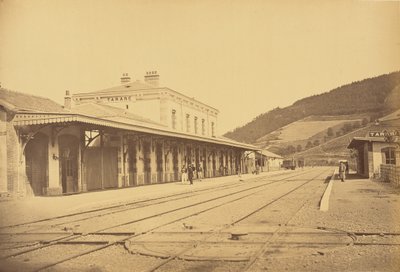 Stazione di Tarare, vista dal binario da Auguste Hippolyte Collard