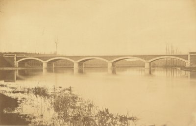 Linea da Villeneuve-Saint-Georges a Montargis, viadotto sul Loing (vicino a Montargis) da Auguste Hippolyte Collard