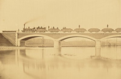 Linea da Villenueve-Saint-Georges a Montargis, viadotto sul Loing (vicino a Montargis) da Auguste Hippolyte Collard