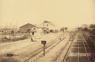 Stazione di Givors, vista generale da Auguste Hippolyte Collard