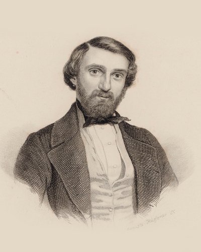 Ritratto del compositore Giuseppe Verdi 1813-1901, c. 1850 da Auguste Hüssener