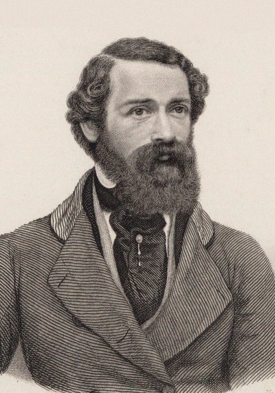 Ritratto del compositore Joseph Netzer 1808-1864, c. 1850 da Auguste Hüssener
