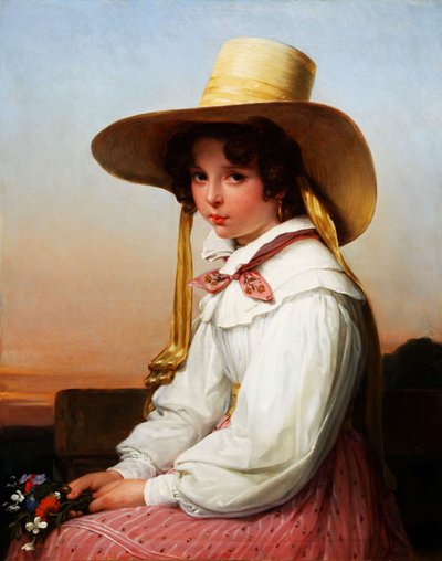 Ritratto di Nency Destouches 1829 da Auguste Jean Baptiste Vinchon
