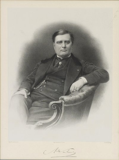 Ritratto di Alexandre Florian Joseph, Conte Colonna-Walewski da Auguste Lemoine